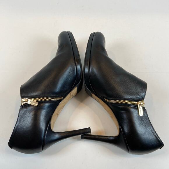 L.K. Bennet London Black Leather Platform Bootie Size 40 / US Size 10 - Picture 4 of 15